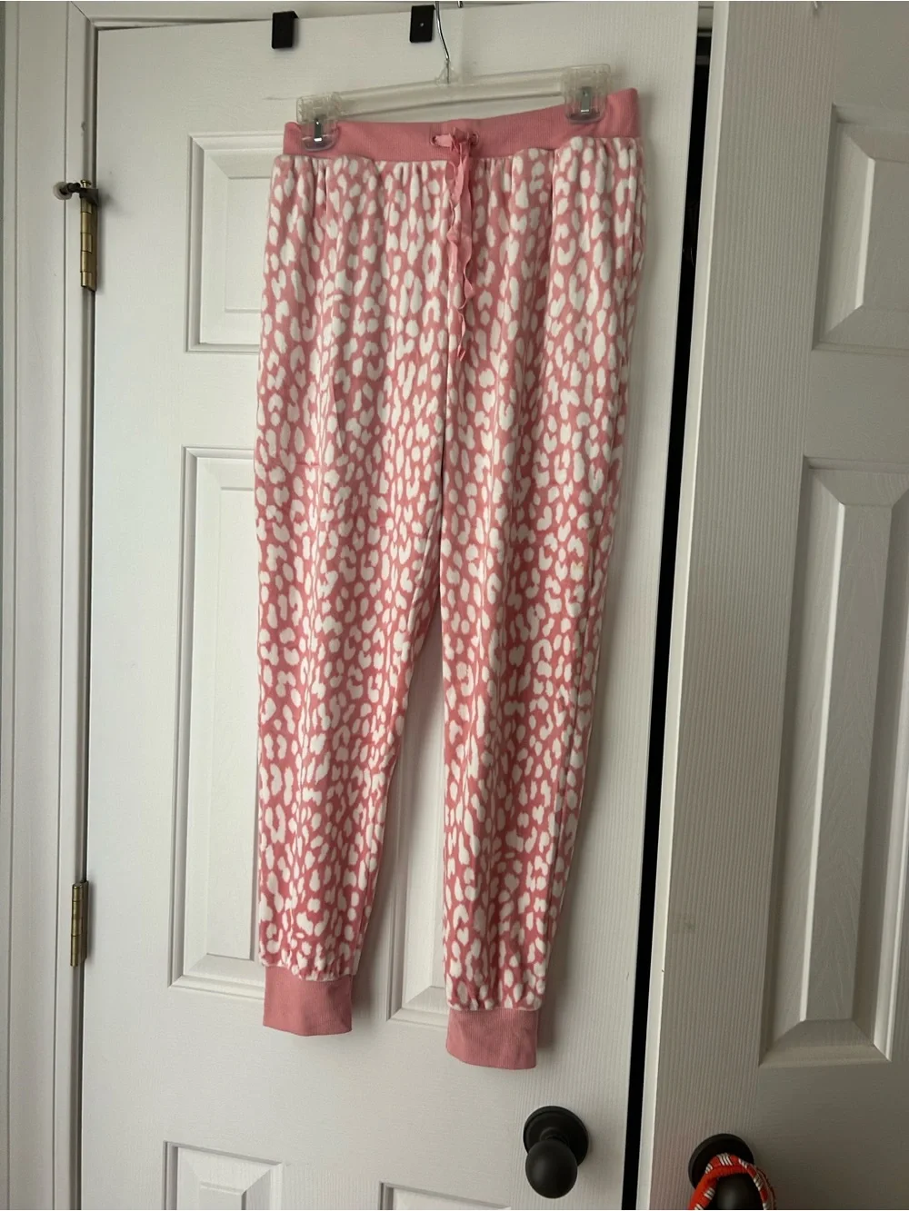 Kate Spade Pink Leopard Print Pajama Set - Soft Cozy Sleepwear